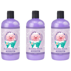 Baby & Me Piggy Bubble Bath 3 Pack 500ml Kids Foaming Liquid Soap