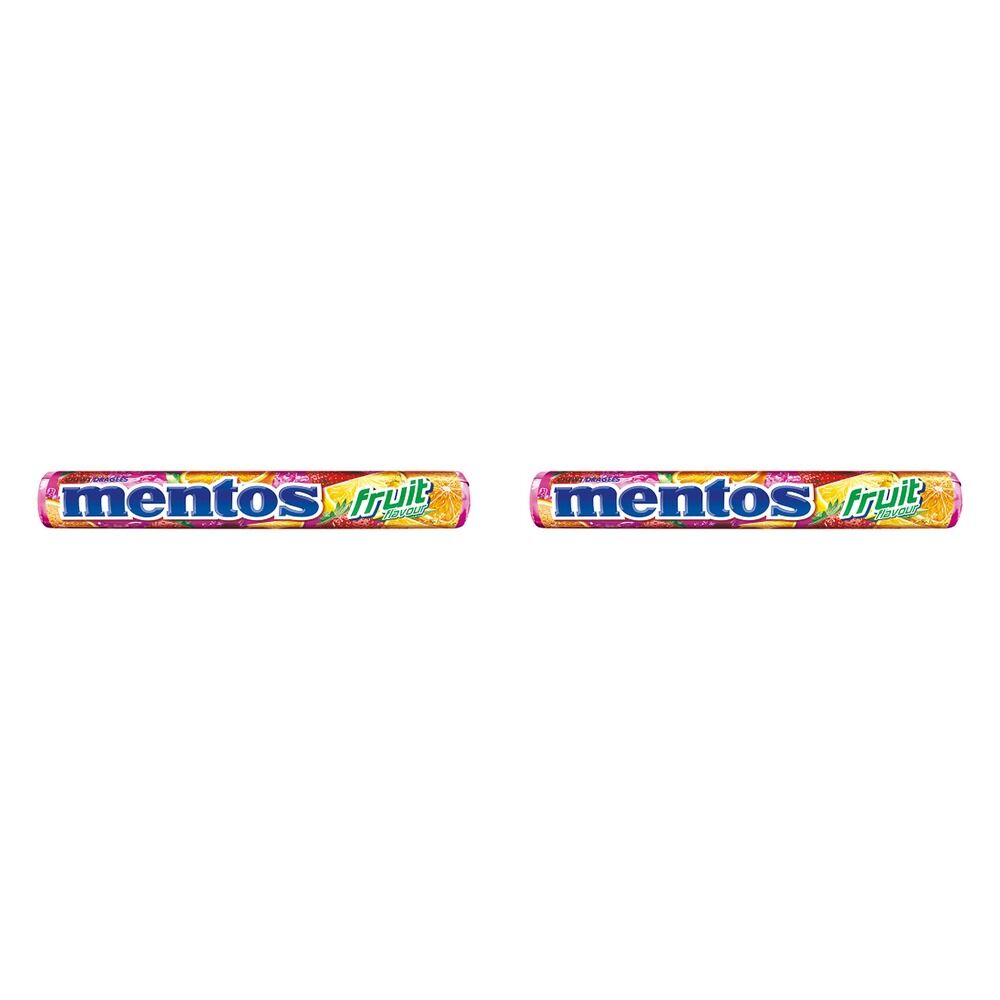 Mentos Candy Fruit Roll 14 Pack x 40 Bundle of 2