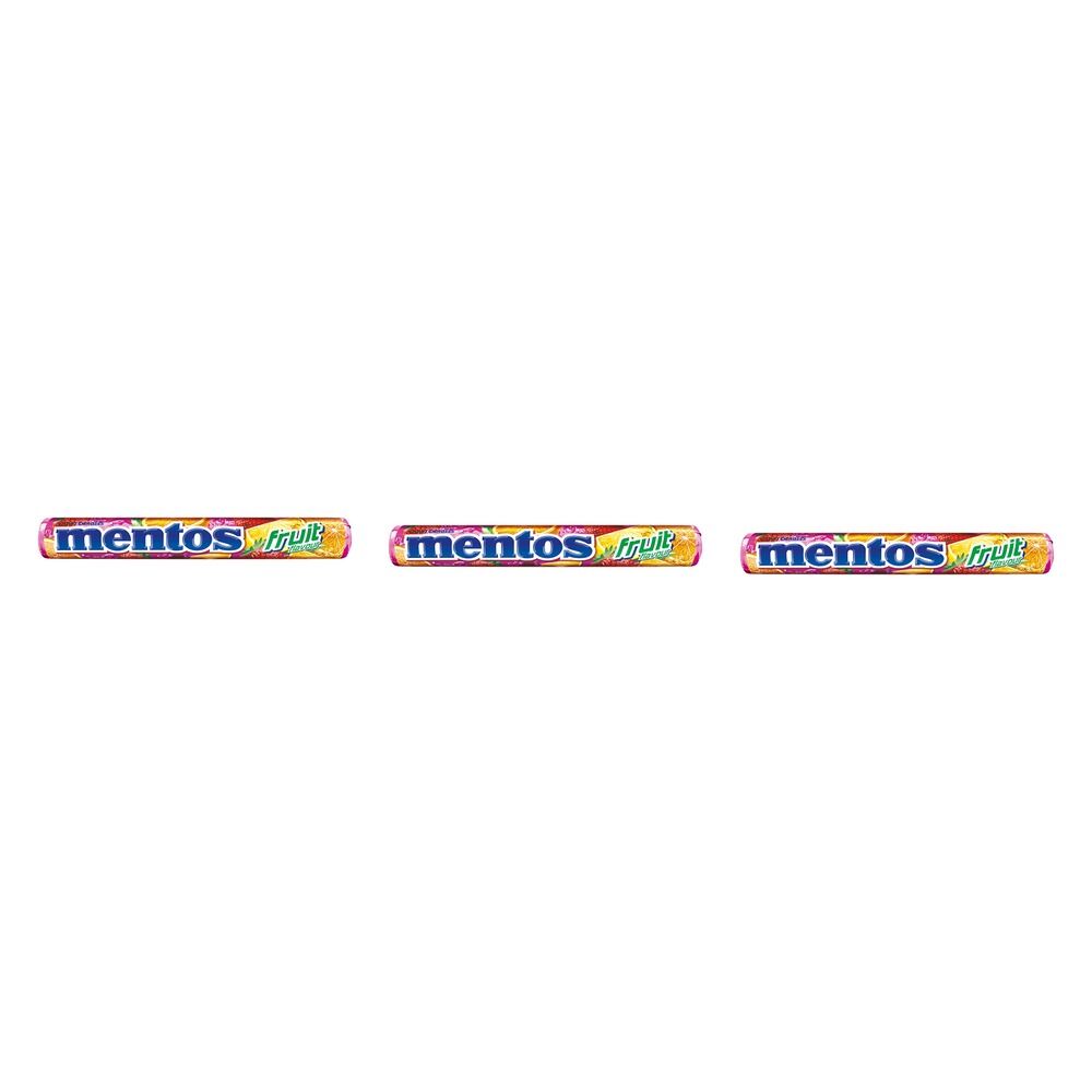 Mentos Candy Fruit Roll 14 Pack x 40 Bundle of 3