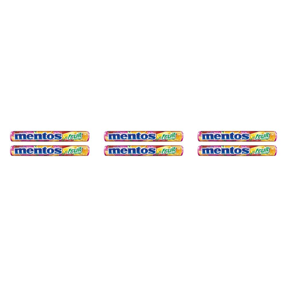 Mentos Candy Fruit Roll 14 Pack x 40 Bundle of 6