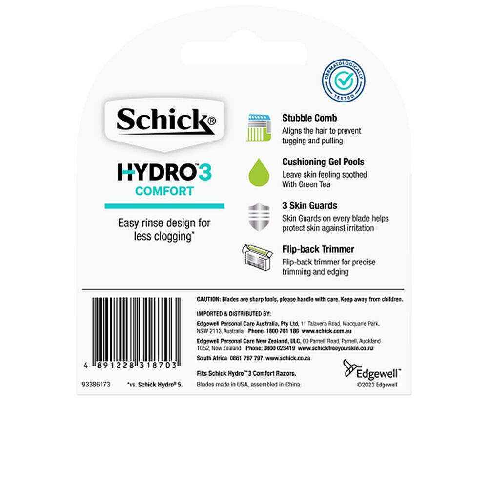 Schick Hydro3 Blades 4 Pack