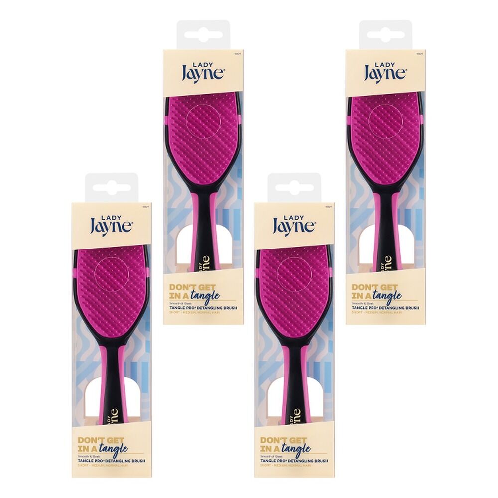 Lady Jayne Tanglepro Detangling Brush Pack of 4