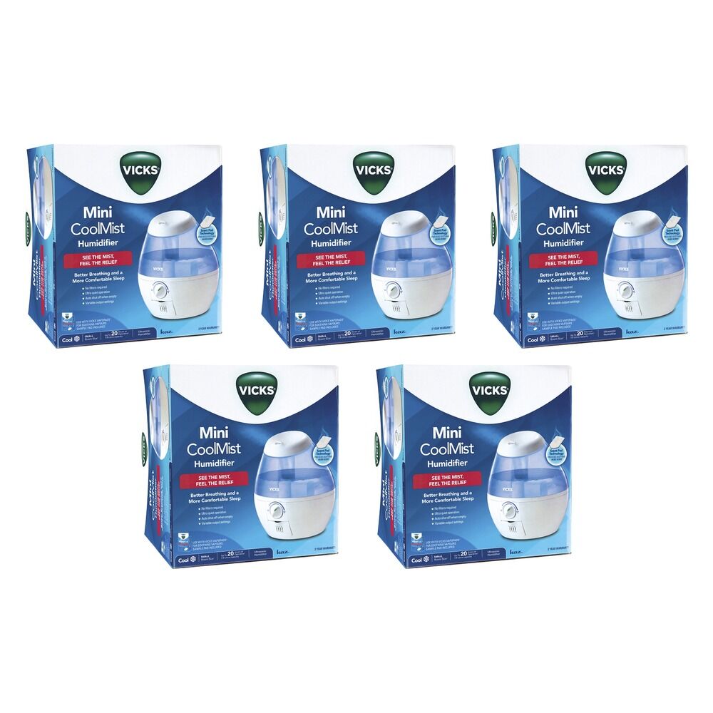 Vicks Mini CoolMist Humidifier Pack of 5