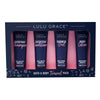 Lulu Grace Travel Set 60ml Shampoo, Conditioner, Shower Gel, Lotion