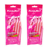 Pearlmax Twin Blade Lubricating Strip Razors 10 Pack For Women