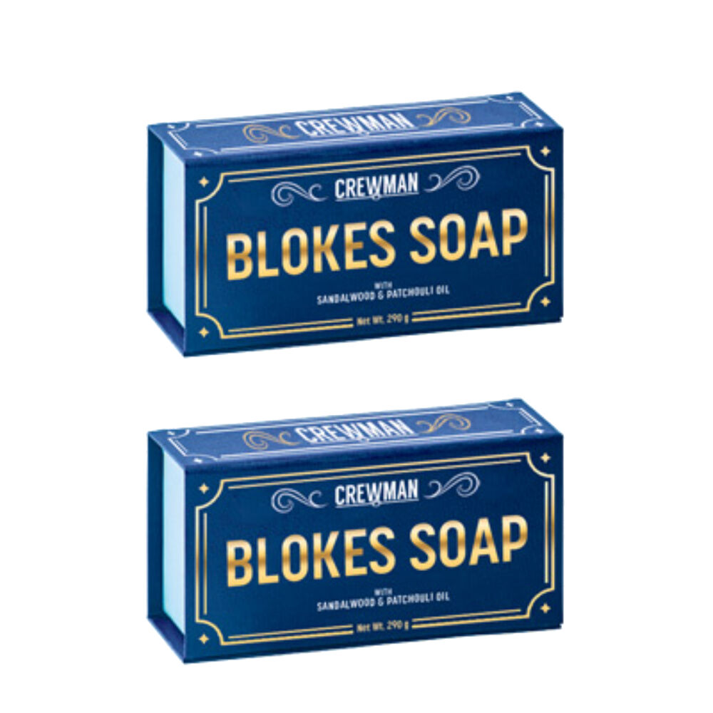 Crewman Mens Big Bar Soap 290g Gift Boxed Pack of 2