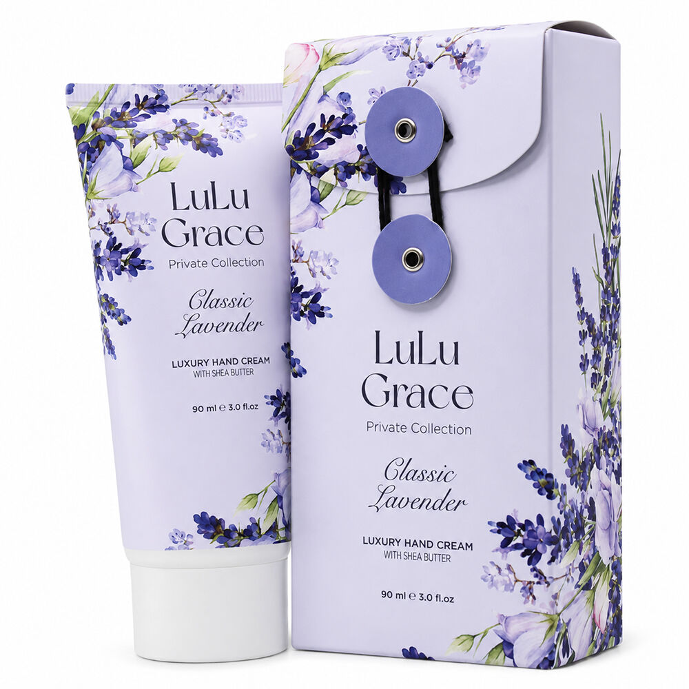 Lulu Grace Lavender Hand Cream 2 Pack 90ml Each Deep Moisture and Calming Scent