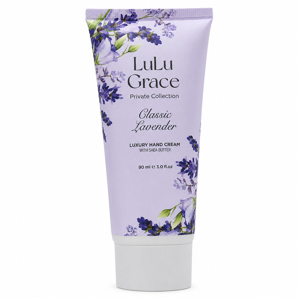 Lulu Grace Lavender Hand Cream 2 Pack 90ml Each Deep Moisture and Calming Scent