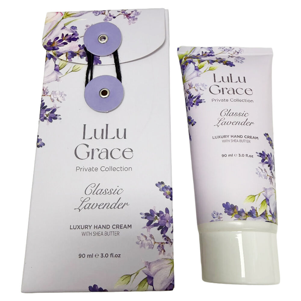 Lulu Grace Lavender Hand Cream 3 Pack 90ml Moisturising Non Greasy