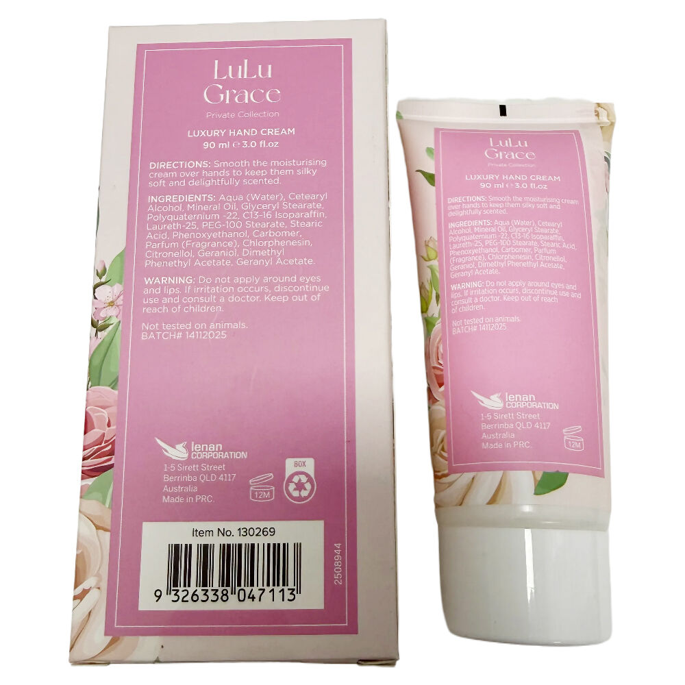 Lulu Grace 3 x  Rose Hand Cream 90ml