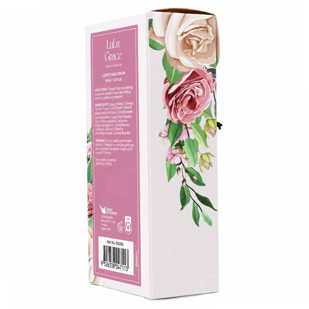 Lulu Grace Rose Hand Cream 90ml 4 Pack Hydrating Moisturising Non Greasy