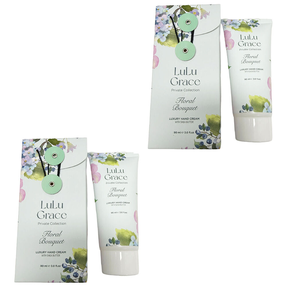 Lulu Grace Floral Bouquet Hand Cream Duo 2 x 90ml Moisturising Nourishing