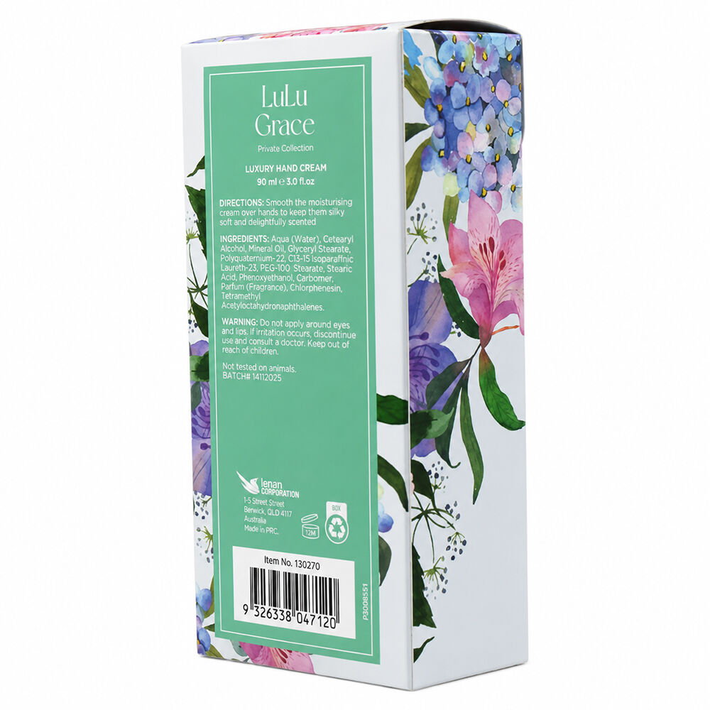 Lulu Grace Floral Bouquet Hand Cream 90ml Pack of 4 Nourishing Moisturiser