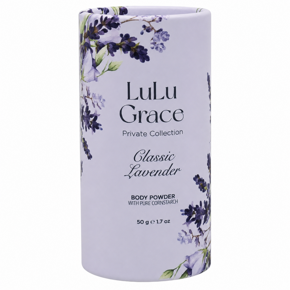 Lulu Grace Lavender Talc Free Body Powder 50g x 2 Cornstarch Scented