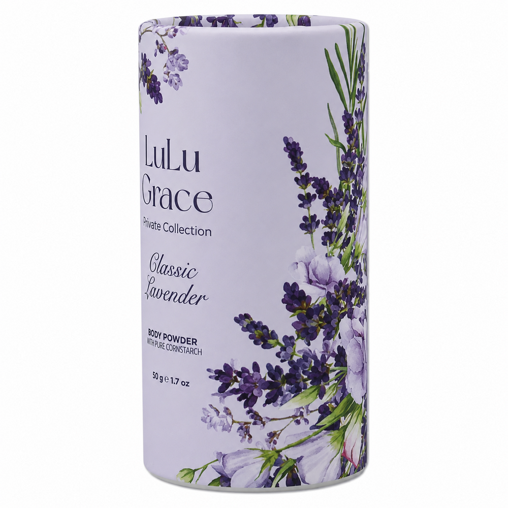 Lulu Grace Lavender Talc Free Body Powder 50g x 2 Cornstarch Scented
