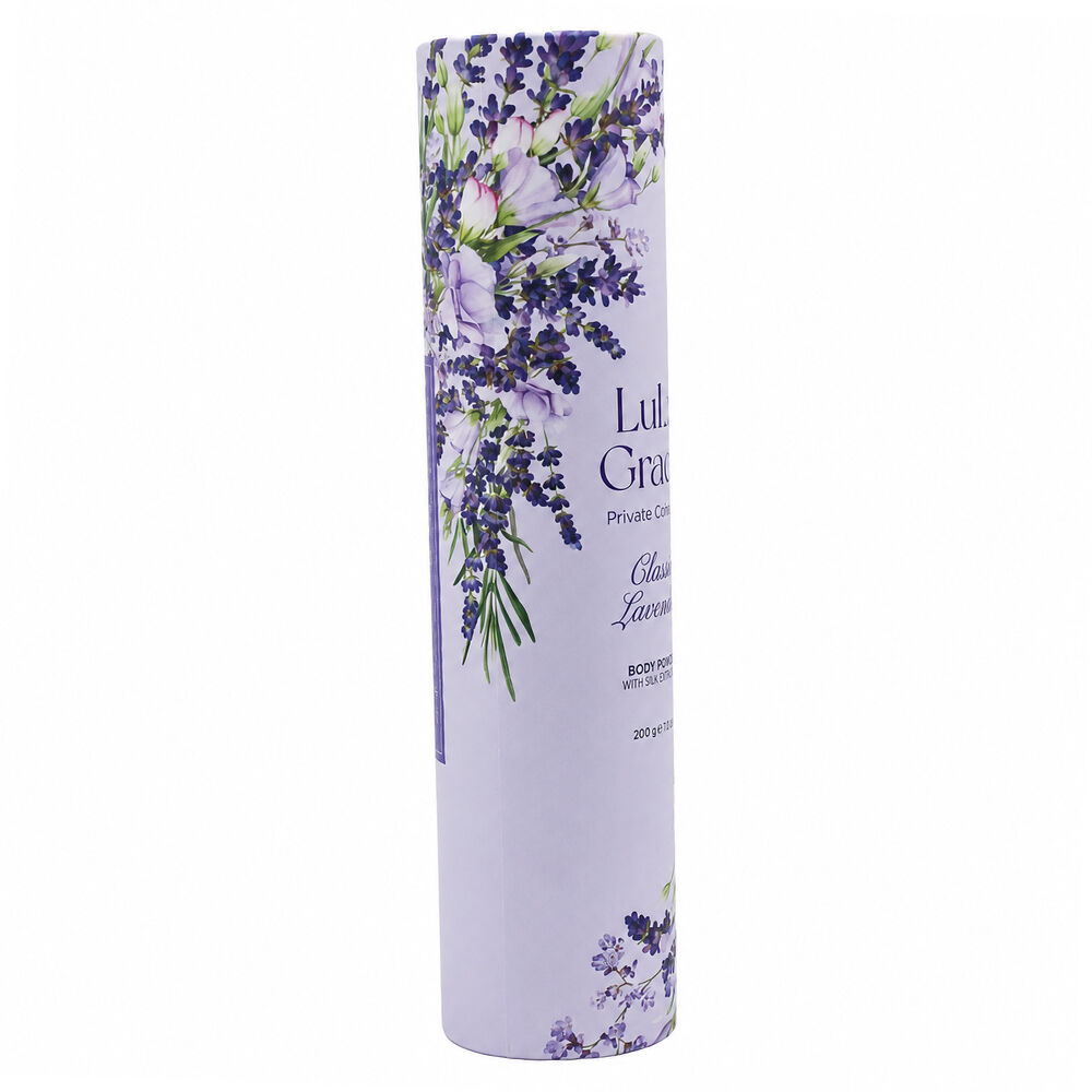 Lulu Grace Lavender Talc Free Body Powder 2 x 200g Corn Starch Scent