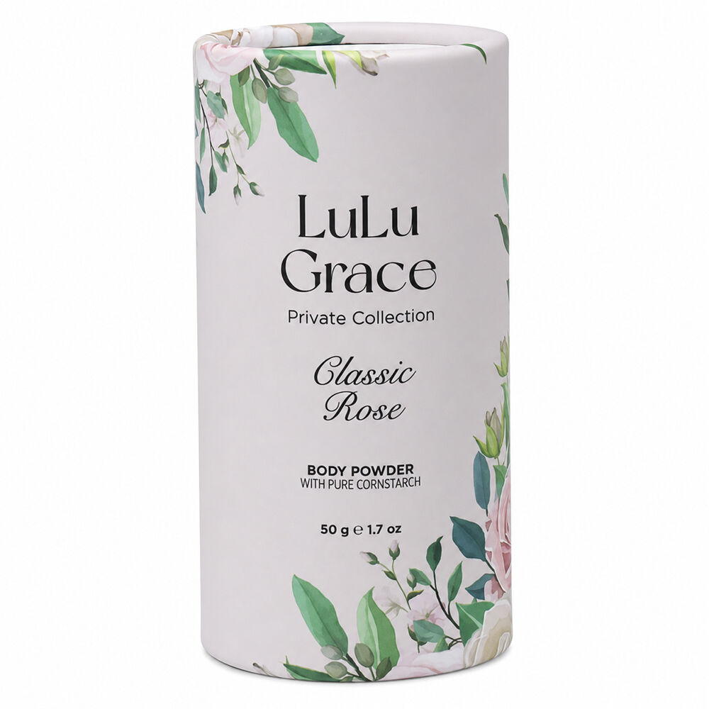 Lulu Grace Rose Talc Free Body Powder 50g x2 Pack