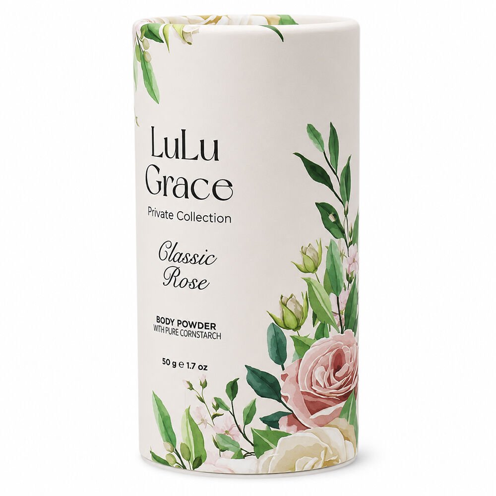 Lulu Grace 3 Pack Rose Talc Free Body Powder 50gm Each