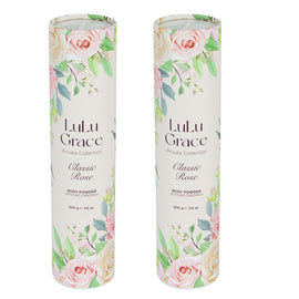 Lulu Grace Rose Talc Free Body Powder 200g x 2 Pack