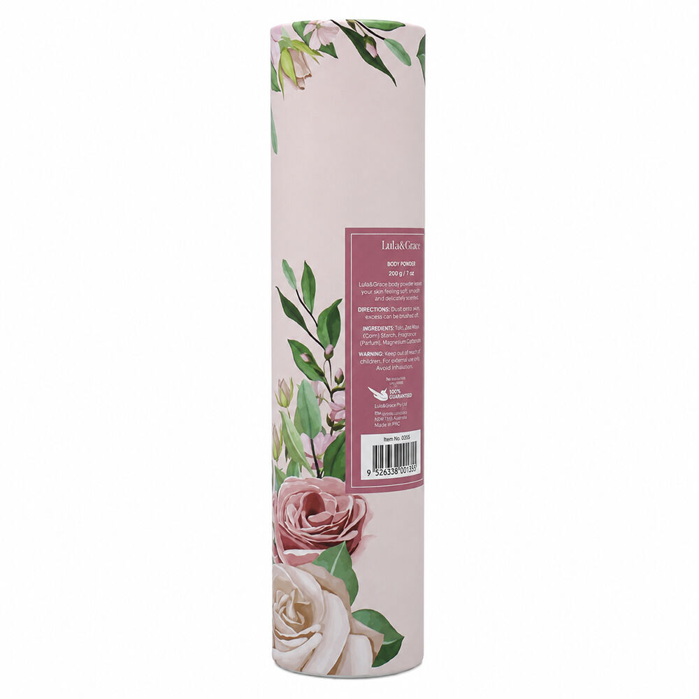 Lulu Grace 3 Pack Rose Talc Free Body Powder 200gm Each