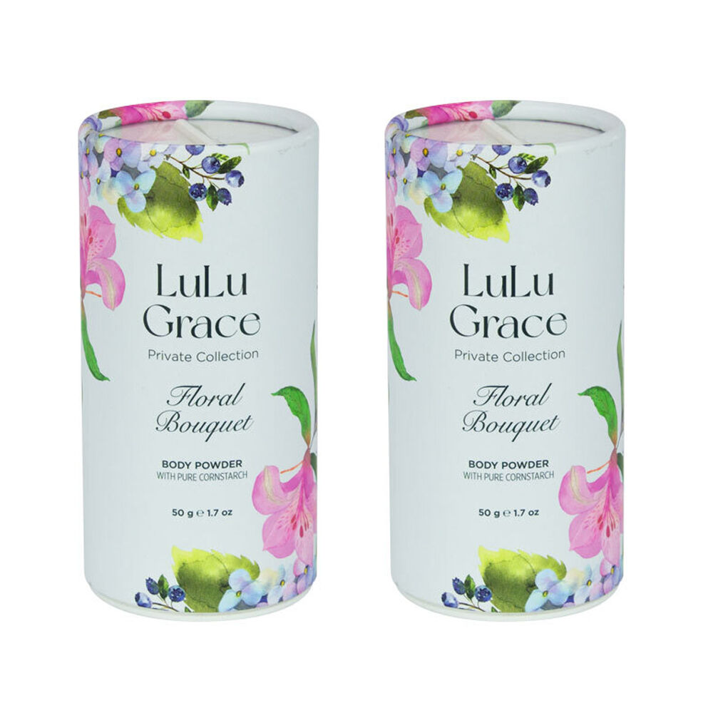 Lulu Grace Floral Bouquet Talc Free Body Powder 2 x 50g