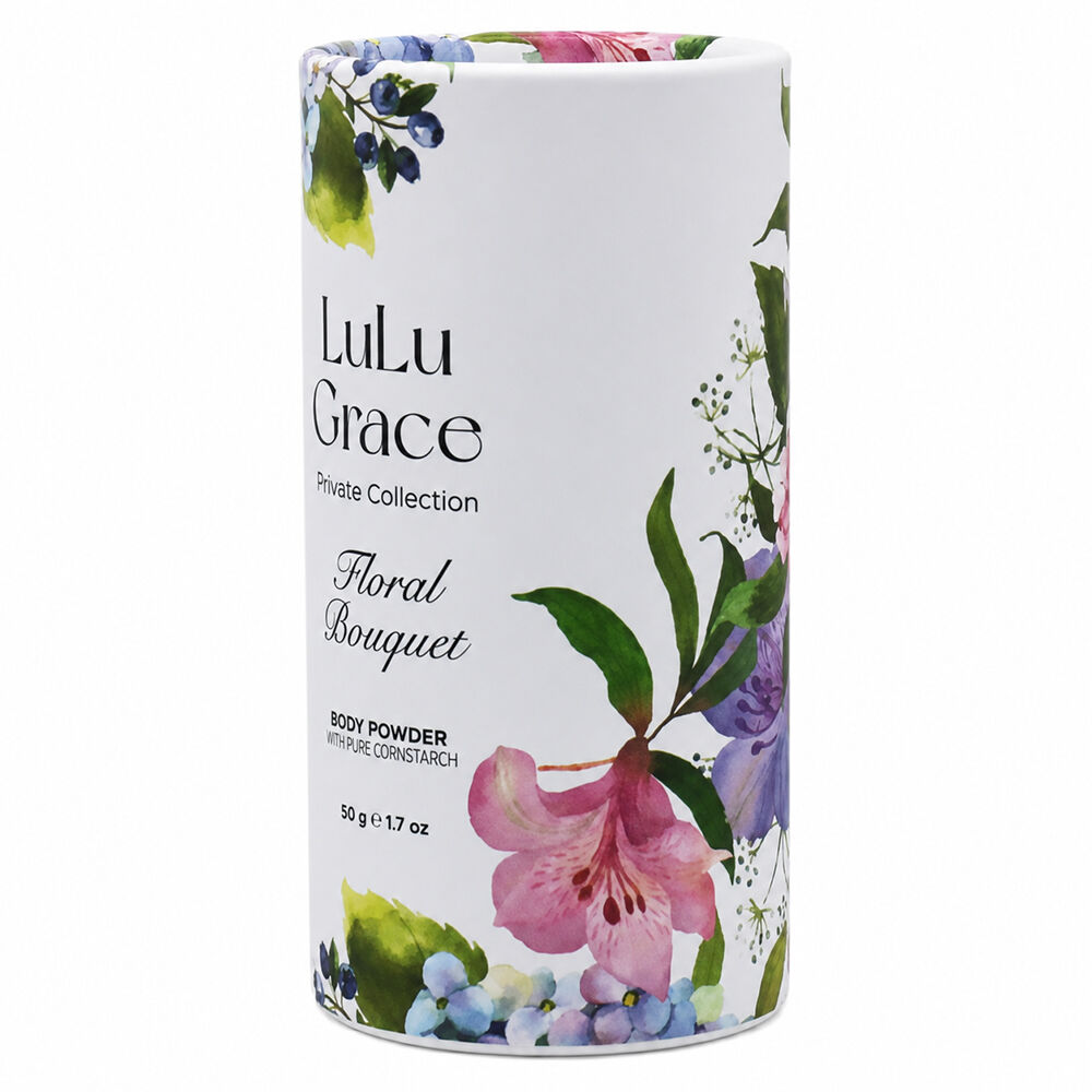 Lulu Grace Floral Bouquet Talc Free Body Powder 3 Pack 50gm Each