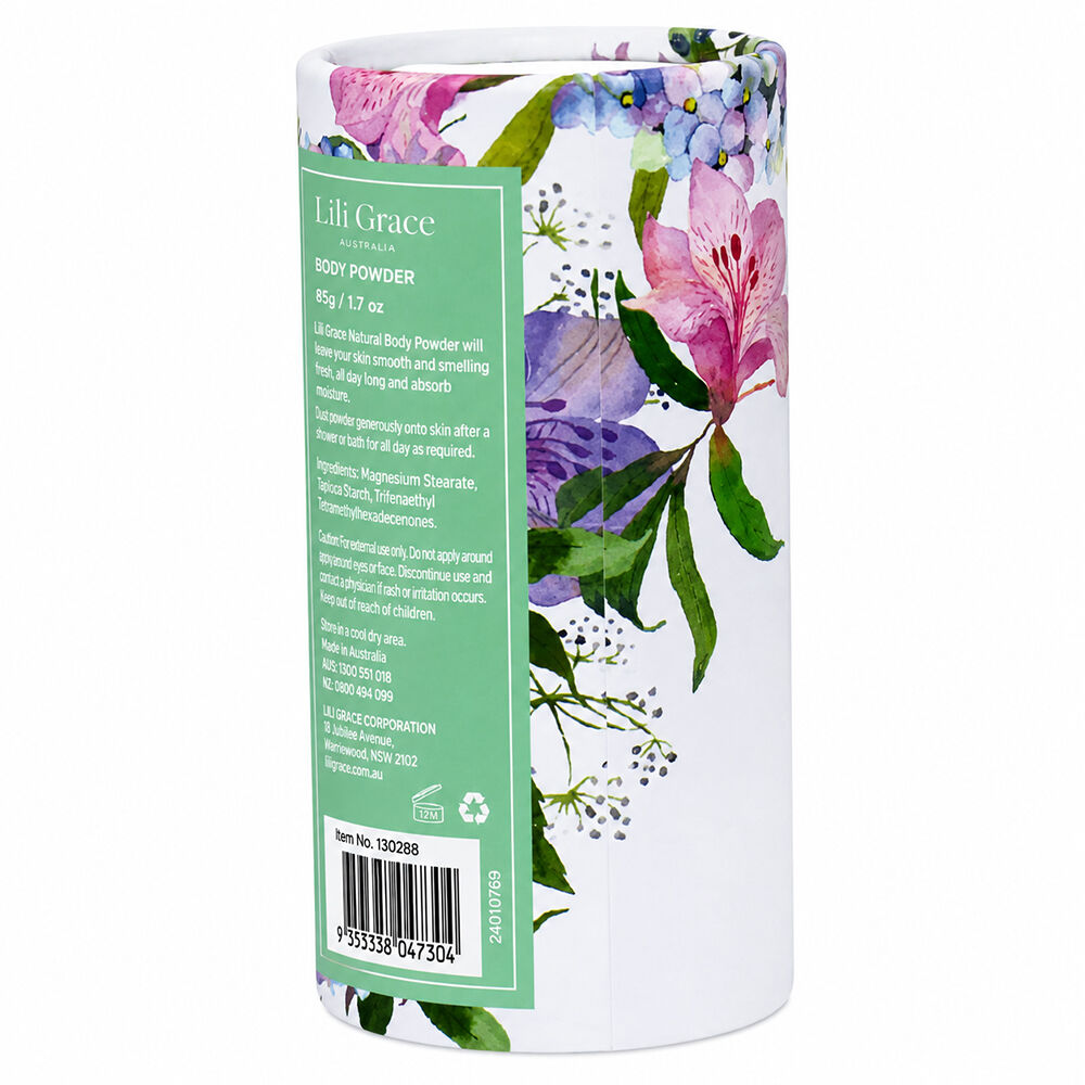 Lulu Grace Floral Bouquet Talc Free Body Powder 3 Pack 50gm Each