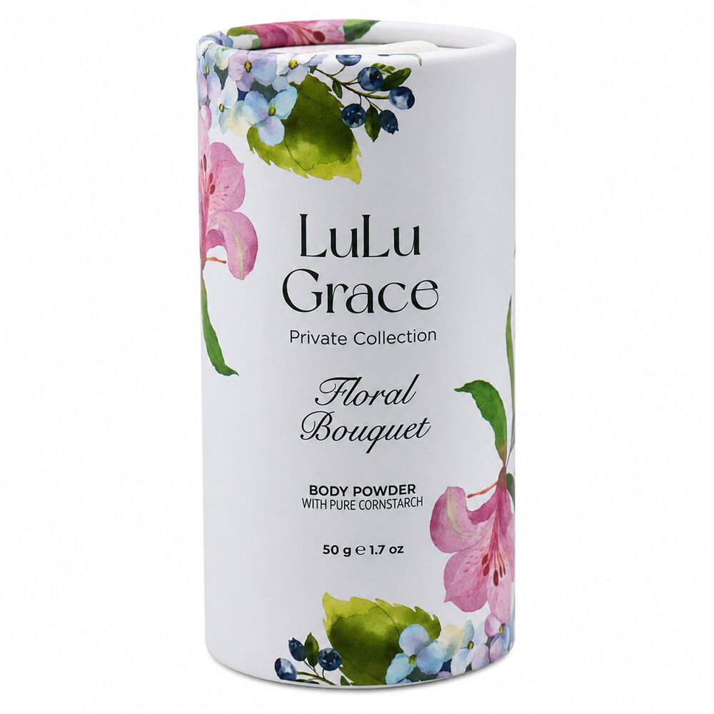 Lulu Grace Floral Bouquet Talc Free Body Powder 3 Pack 50gm Each