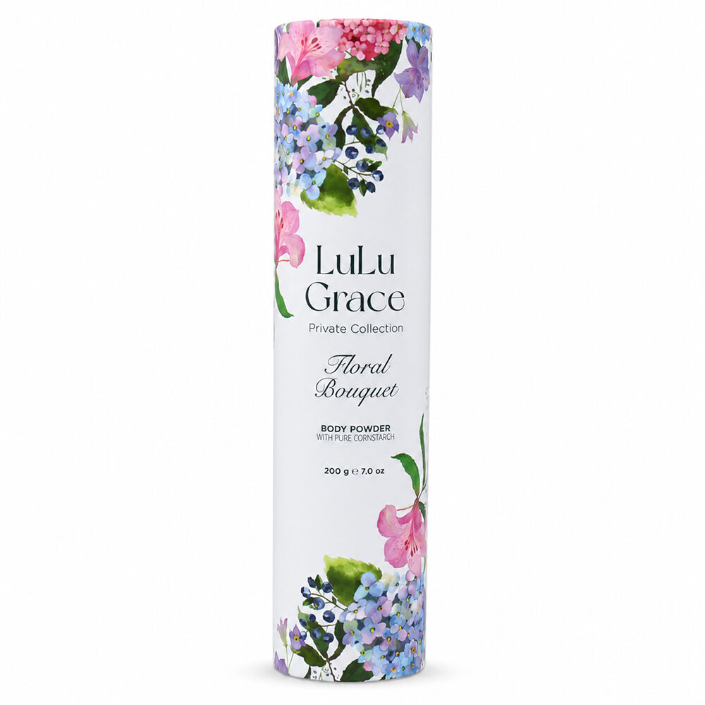 Lulu Grace Floral Bouquet Talc Free Body Powder 200g x 2 Pack