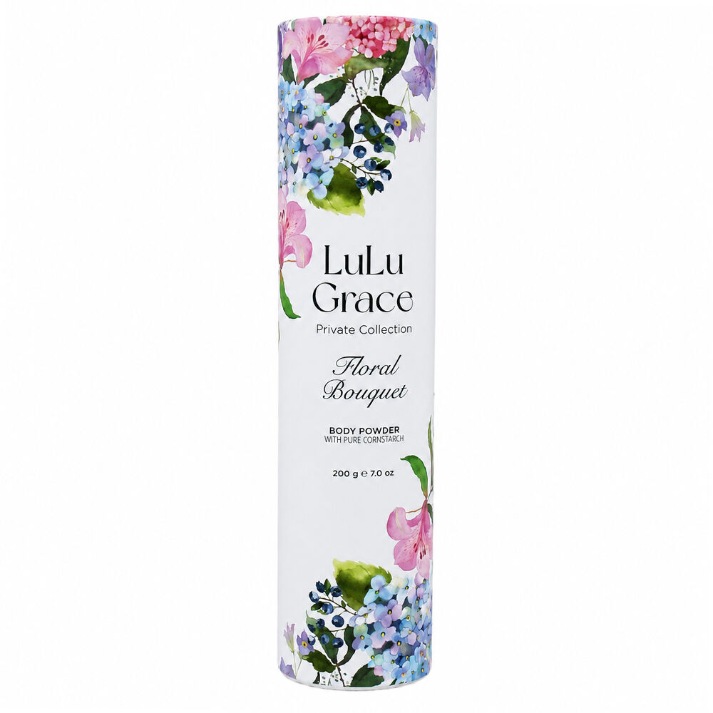 Lulu Grace Floral Bouquet Talc Free Body Powder 200g x 2 Pack