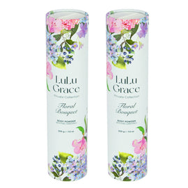 Lulu Grace Floral Bouquet Talc Free Body Powder 200g x 2 Pack