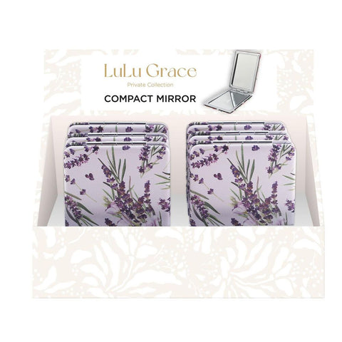 Lulu Grace Classic Lavender Compact Mirror Display of 6