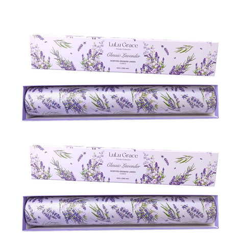 Lulu Grace Lavender Drawer Liners Pack of 6 x2 Fresh Scented Liners