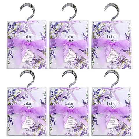 Lulu Grace Lavender Scented Sachets 4 x 28g x 6 Set for Fresh Drawers