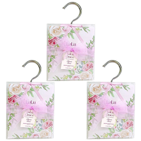 Lulu Grace Rose Scented Sachets 4 x 28g x 3 Set Long Lasting Fragrance