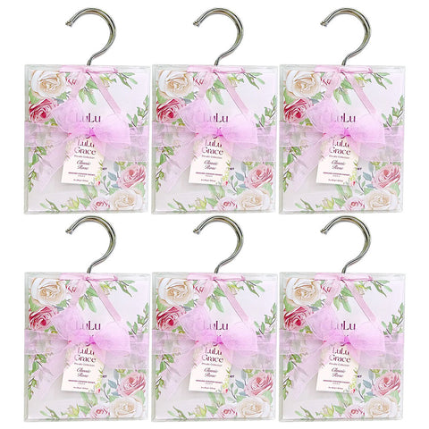 Lulu Grace Rose Scented Sachets 4 x 28g x 6 Set Long Lasting Freshness