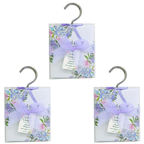Lulu Grace Floral Sachets 4 x 28g x 3 Set Long Lasting Scent for Drawers Closets