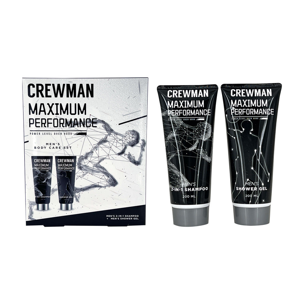 Crewman Mens 2-in-1 Shampoo 200ml and Shower Gel 200ml 2 Piece Body Care Gift Set