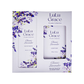 Lulu Grace Lavender Gift Set 50ml Eau De Toilette EDT & 100gm Soap