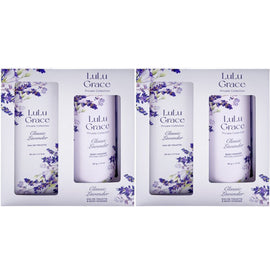 Lulu Grace Lavender 2x Gift Set 50ml EDT Spray & Talc Free Body Powder 50g