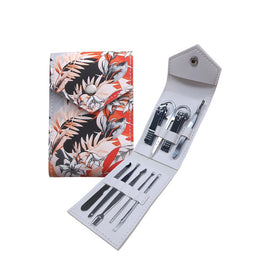 Lulu Grace Orange Sunset 9 Piece Manicure Set