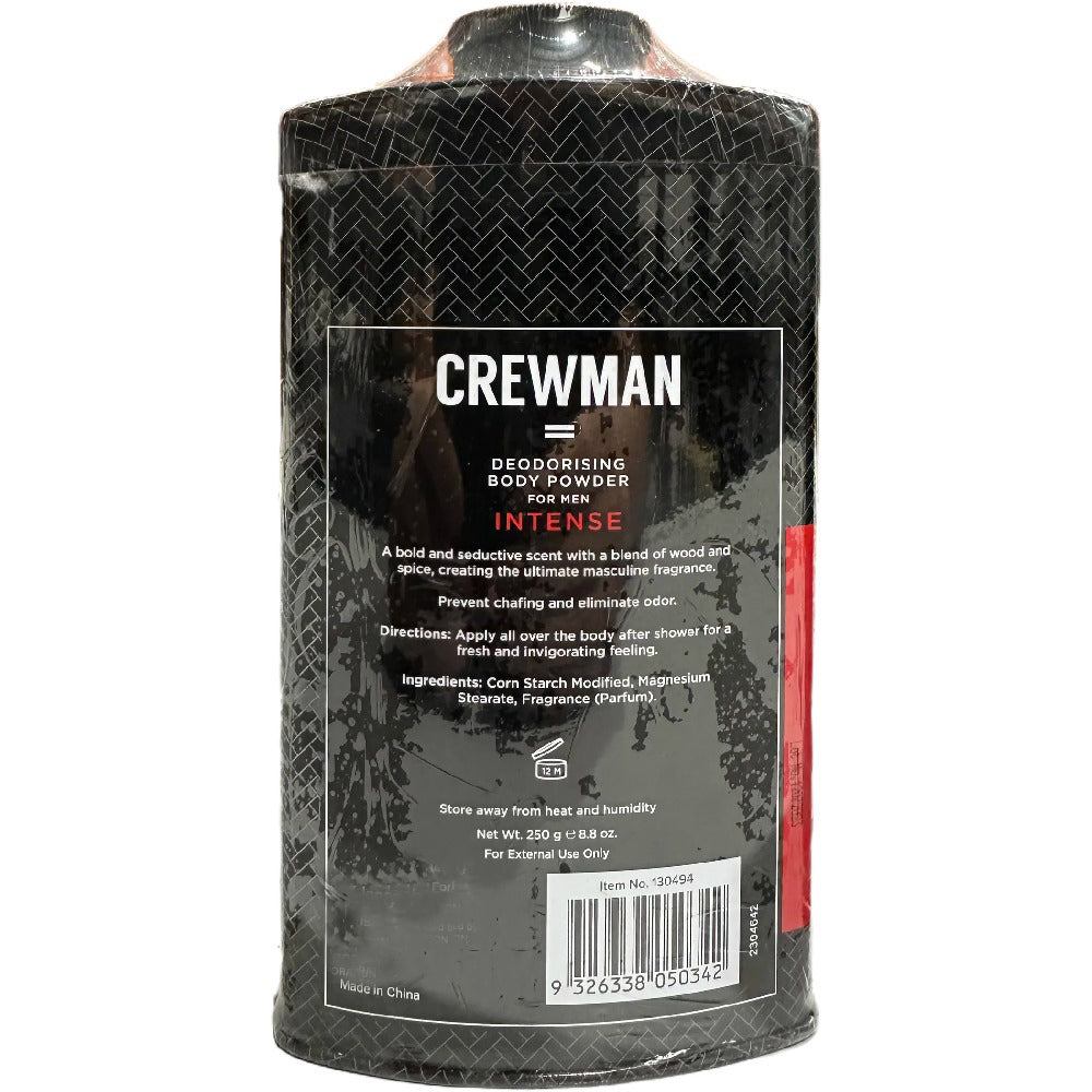 Crewman Mens Mixed 6 Pack 250g Talc Free Body Powder Classic Allure and Intense