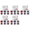 Lulu Grace Holiday Survival Kit Travel Toiletry Pouch Assorted Prints Box of 6 Bundle of 5