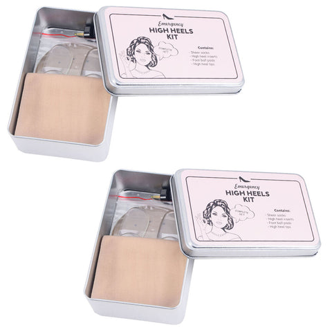 Emergency High Heels Kit Sheer Socks Inserts Ball Pads Heel Tips 2 Pack