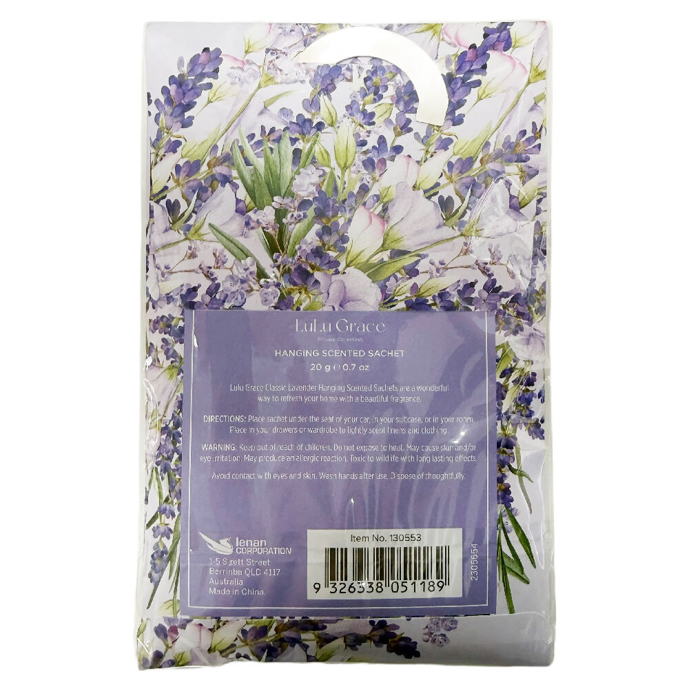 LuLu Grace Classic Lavender Hanging Scented Sachets 12 Pack 20g
