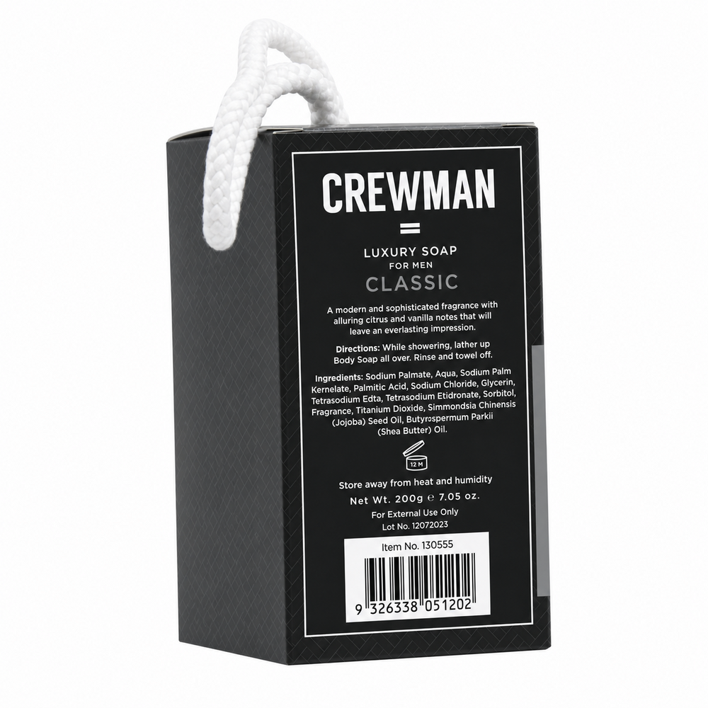 Crewman Mens Classic 200g Soap On A Rope For Men