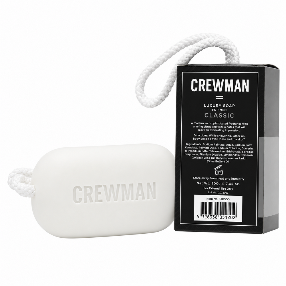 Crewman Mens Classic 200g Soap On A Rope For Men