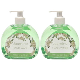 Safe Home Care Liquid Hand Soap Pump 2x 500ml Jasmine