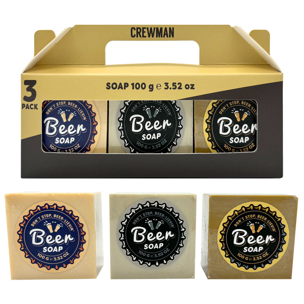 Crewman 3 Piece 100g  Soap Gift Set Beer Design