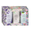 Lulu Grace 3 Piece Body Powder Gift Set 3 x 50g Lavender Rose And Floral Bouquet